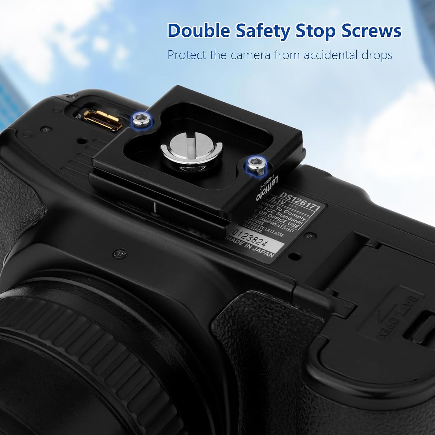 Leftfoto 40mm Arca Swiss Metal Universal Camera Quick Release Plate Fits Arca Type Clamp for DSLR Camera Tripod