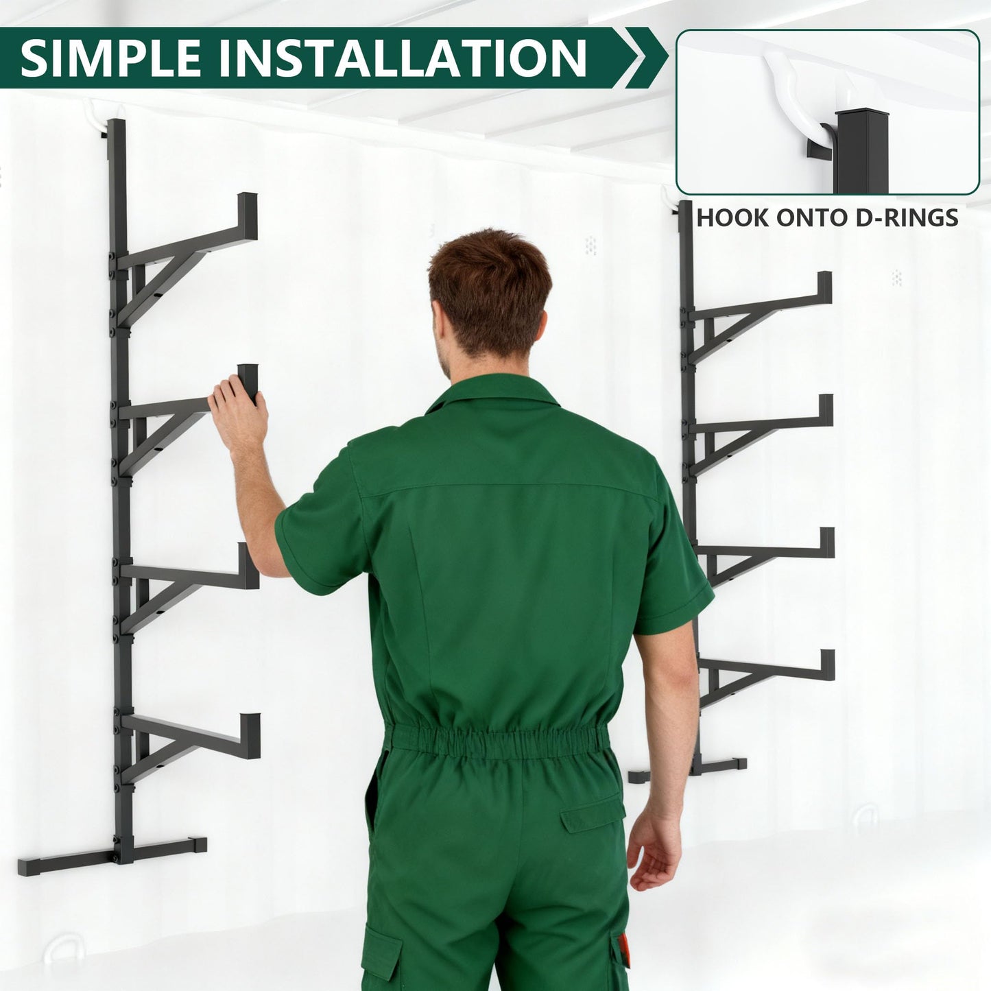 Shipping Container Shelving,Unlock Your Vertical Potential Steel Shelves,Ultimate Shipping Container Accessories for Secure Storage in Trucks & Warehouses(19.88" D x 7.48" W x 66.92" H)