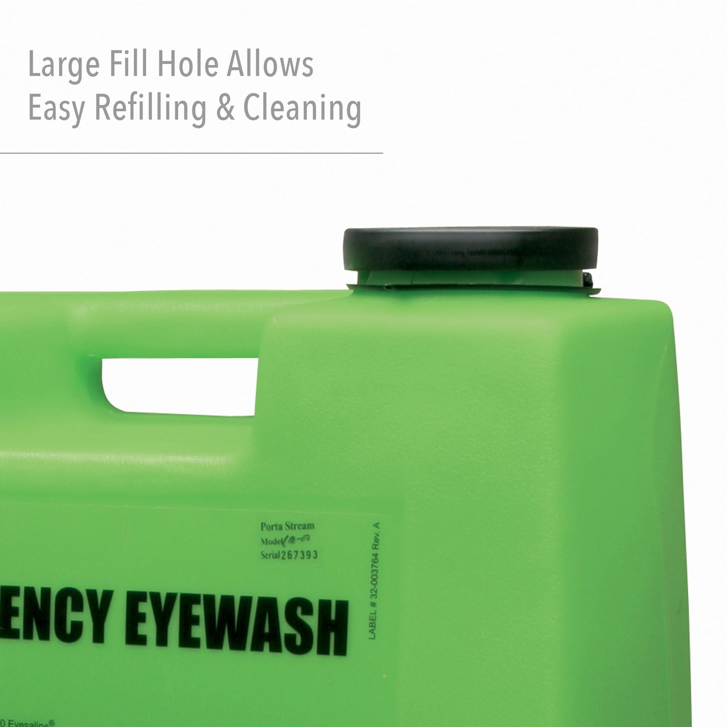 Fendall Porta Stream I 6-Gallon (22.7 L) Refillable Secondary Emergency Eye Wash Station (with 70 oz. / 2.07 L Saline Concentrate)