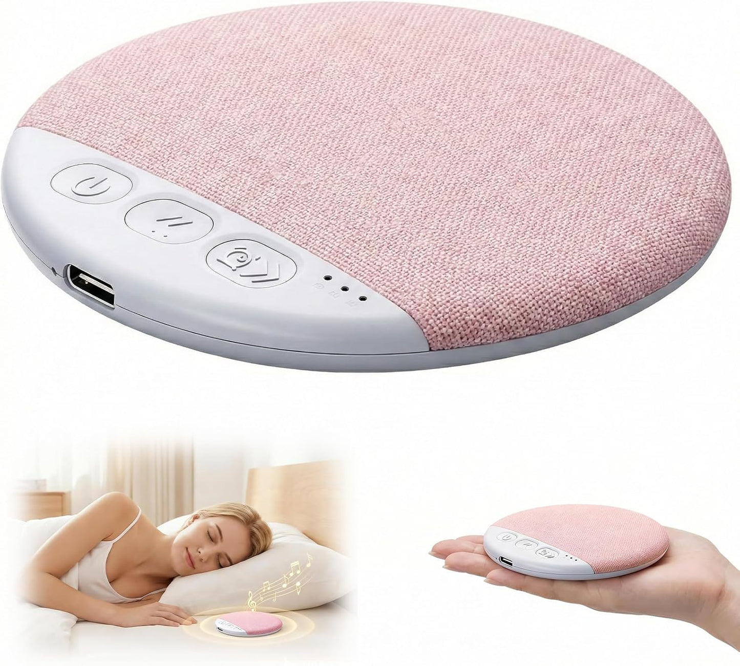 Generic Bluetooth Pillow Speaker for Sleeping, Ultra-Thin Bluetooth Sleep Aid Speaker, Mini Portable Under Pillow