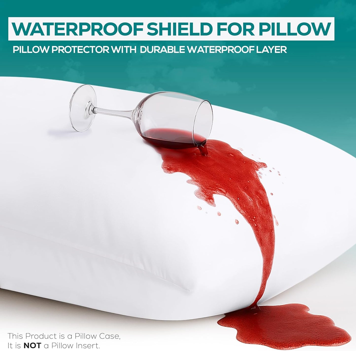 Utopia Bedding Pillow Protectors - Queen Size, Waterproof & Bed Bug Proof, Set of 8 (White)