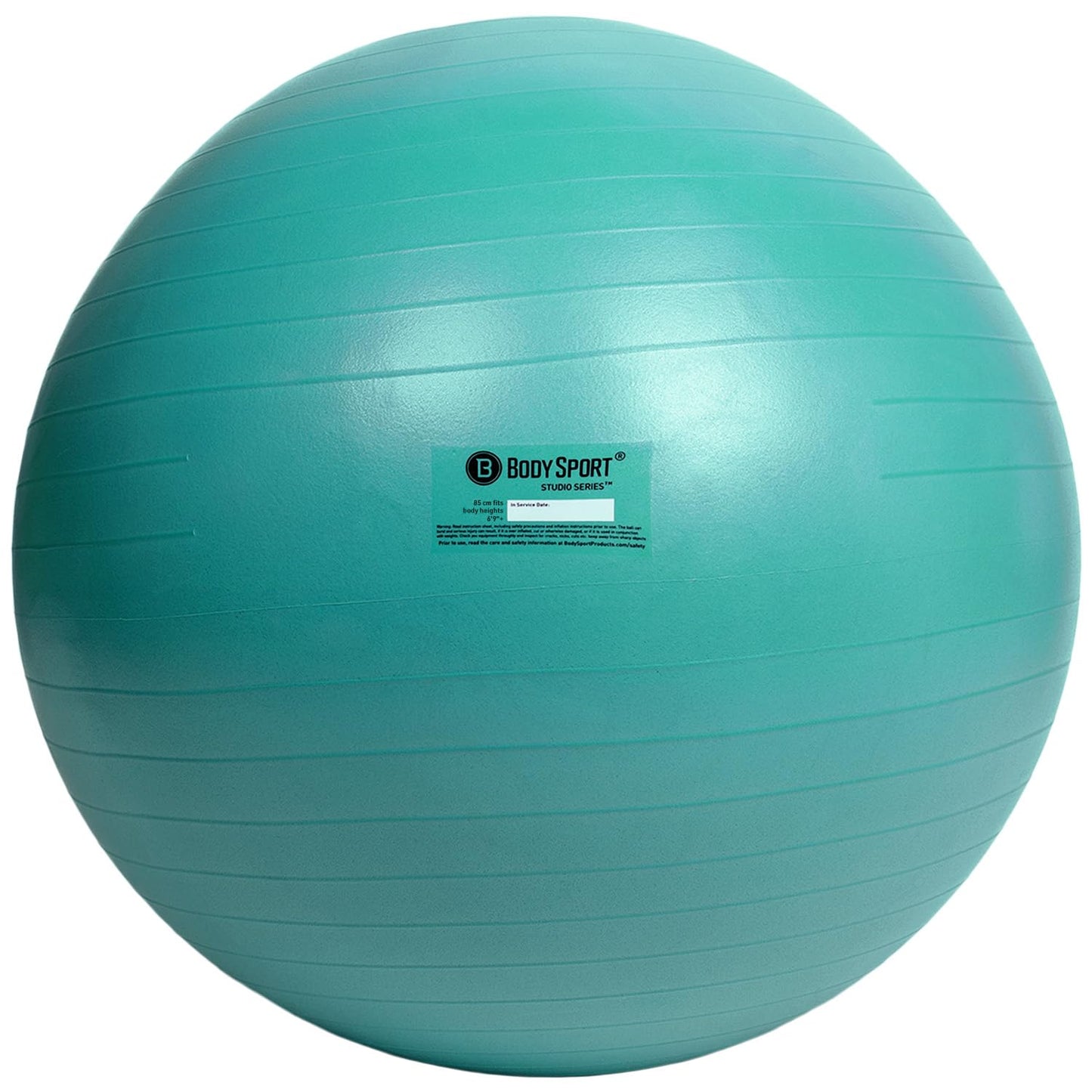 Body Sport Exercise Ball with Pump for Home Gym Balance Stability, Pilates, Core Strength, Stretching, Yoga, Fitness Facilities, Desk Chairs Teal 85cm