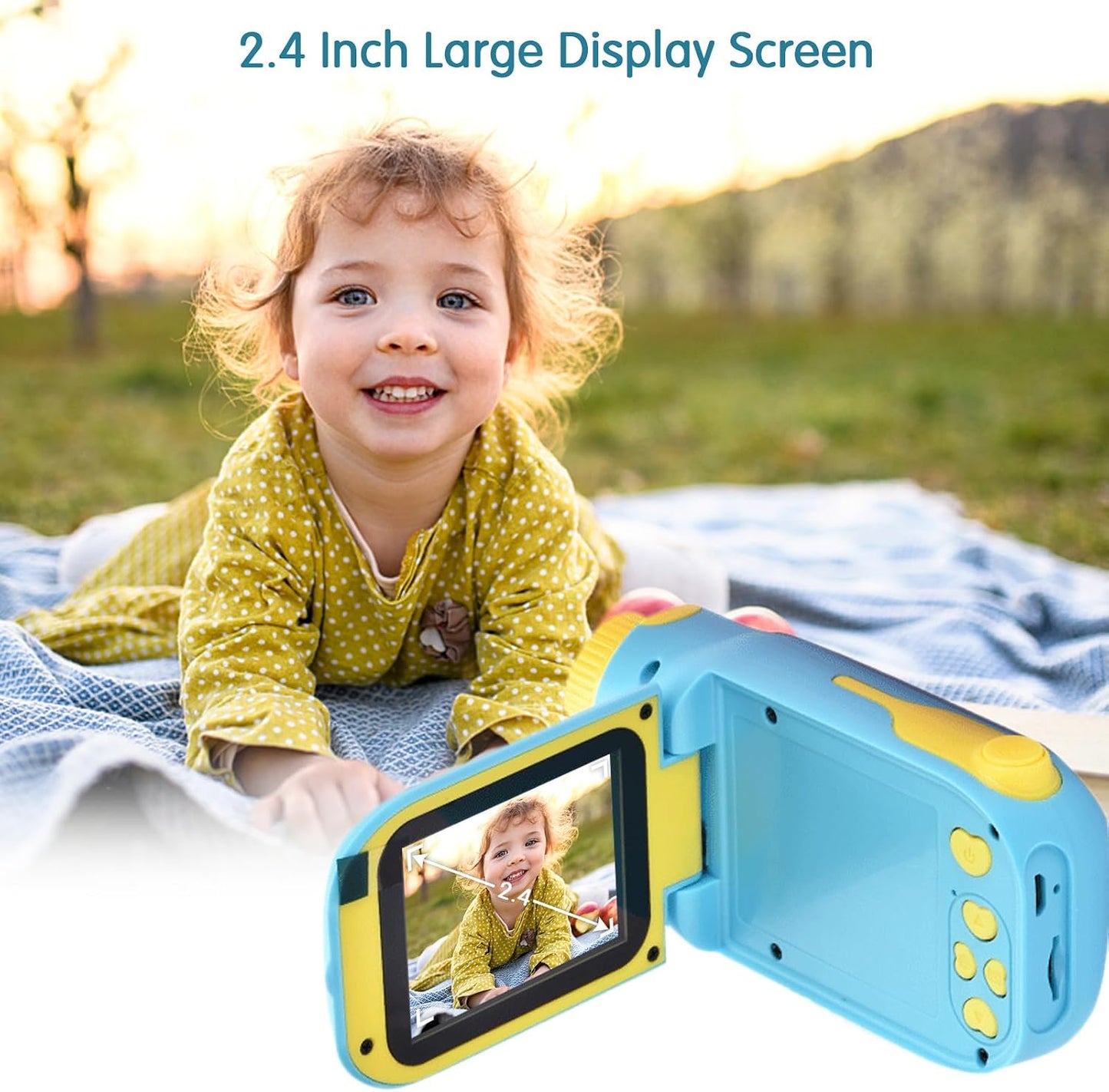 BORTT 1080P 20 2.4 Inch Kids Camcorder Mega Pixels High Resolution Kids Video Camcorder Portable Mini Digital Camera