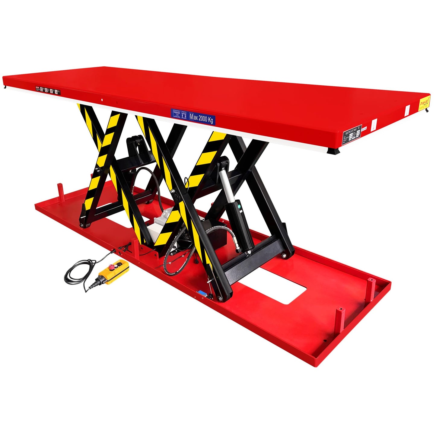 PAKE Electric Hydraulic Tandem Lifting Table, 4,400 lb. Capacity, 98-1/2" x 32-1/4"
