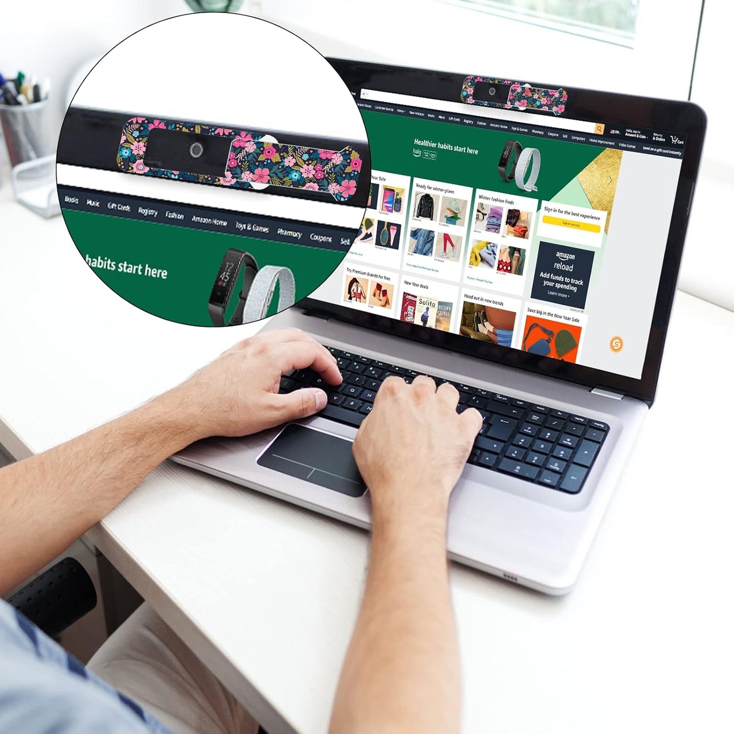 ZYAOTWQZ 3 1) Webcam Cover, Pieces, Laptop Camera Cover, Privacy Shielding Capacity is Twice as Big as The Traditional