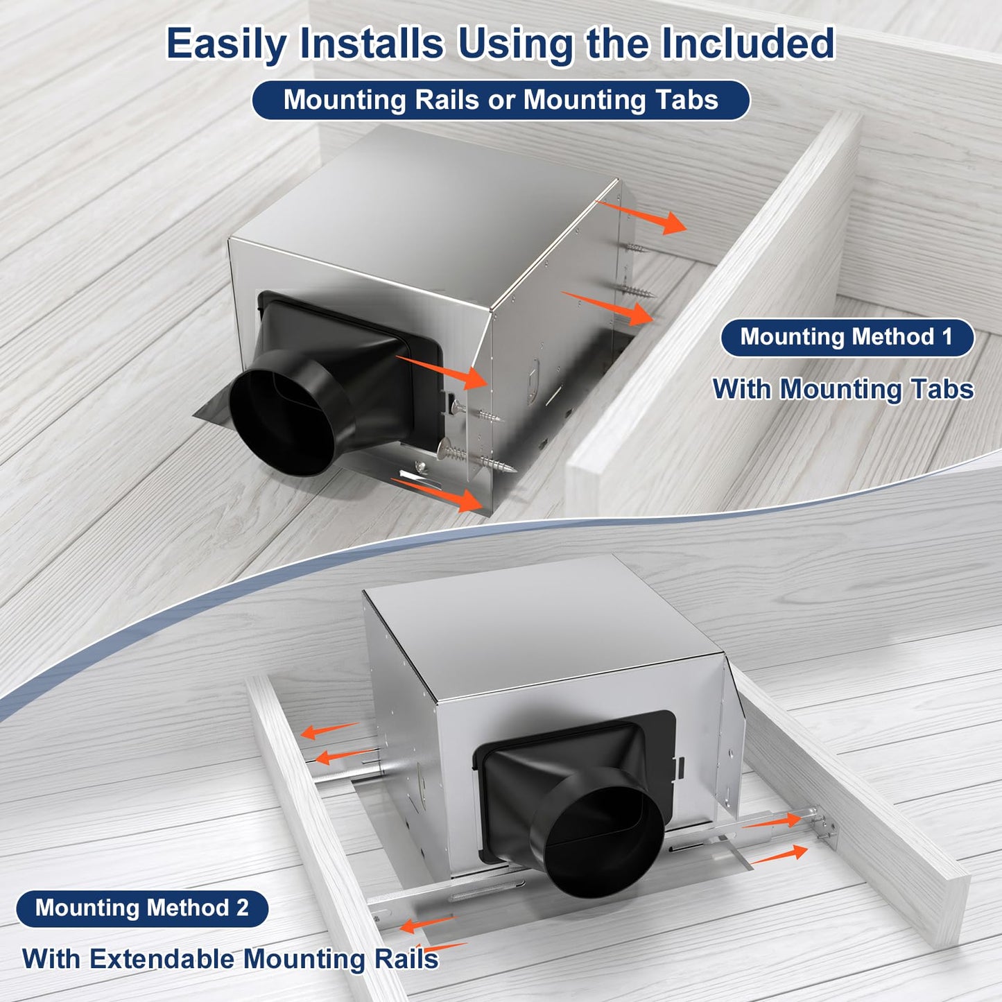 Gaciban Bathroom Exhaust Fan with Light, 150 CFM Bath Ventilation Fans with 1200lm LED Light 3000K/4000K/6000K, Quiet 1.0 Sone Shower Ceiling Mount Vent Fan Lights Combo for Home/Office/Warehouse