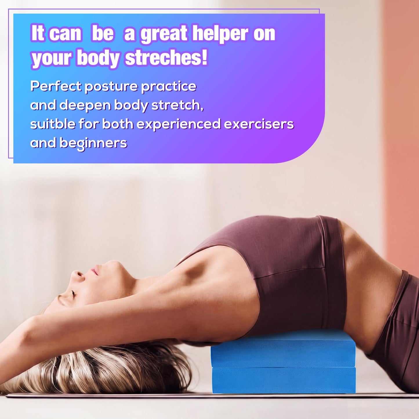 Hanaive 2/4/6 Pcs Balance Pad Foam Pad 11.81 x 7.87 x 1.97 Inch Yoga Mat Non Slip Cushion Exercise Knee Mat for Fitness Stability Stretching, Pilates, Physical Therapy, Core Trainer(Blue,2 Pcs)
