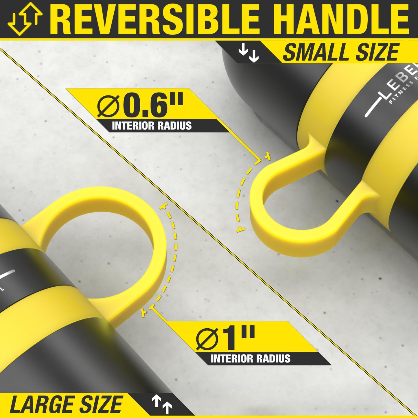 Lebert Fitness 3lb Set Cardio Hand Weights. Stainless Steel Hand Weights. Dumbbell Set.