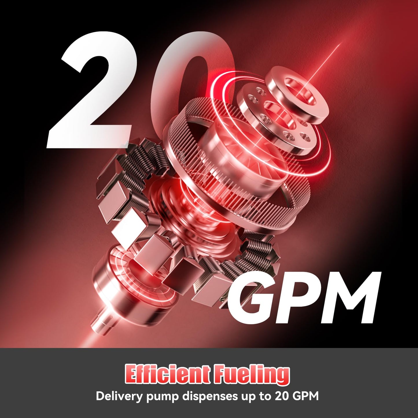 Fuel Transfer Pump, 12V / 20 Gpm, Explosion-Proof Fuel Pump with Elbow Connector, Diesel Transfer Pump, for Gasoline, Diesel, Kerosene, Ethanol & Methanol Blends, and Biodiesel