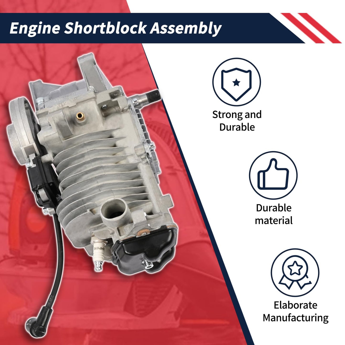 Promrmr Engine Shortblock Assembly 4283 020 0200 Compatible with Stihl BR800 BR800X BR800C Backpack Blowers Repalce 4283-020-0200