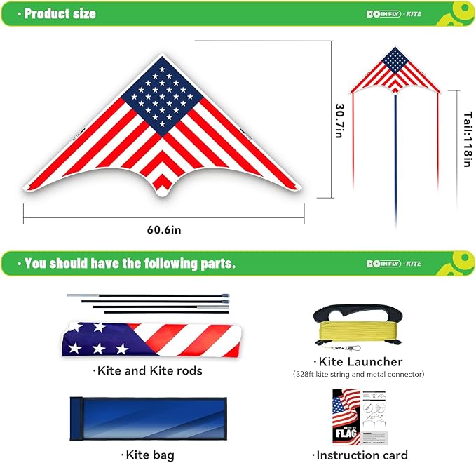 Delta Kites for Kids & Adults, Extremely Easy to Fly, Single Line Beach Kite