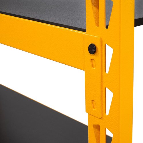 DEWALT Heavy-Duty 4-Foot Tall 3-Shelf Industrial Storage Rack - 4,500 lb Capacity, Metal Shelving