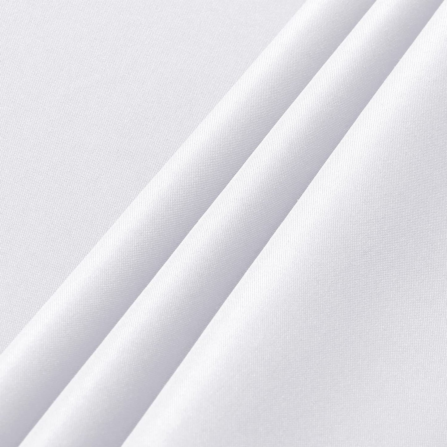 sancua 2 Pack Round Tablecloth 70 Inch White, Stain and Wrinkle Resistant Table Cloth - Washable Polyester Table Cover for Dining Tables, Buffet Parties and Camping