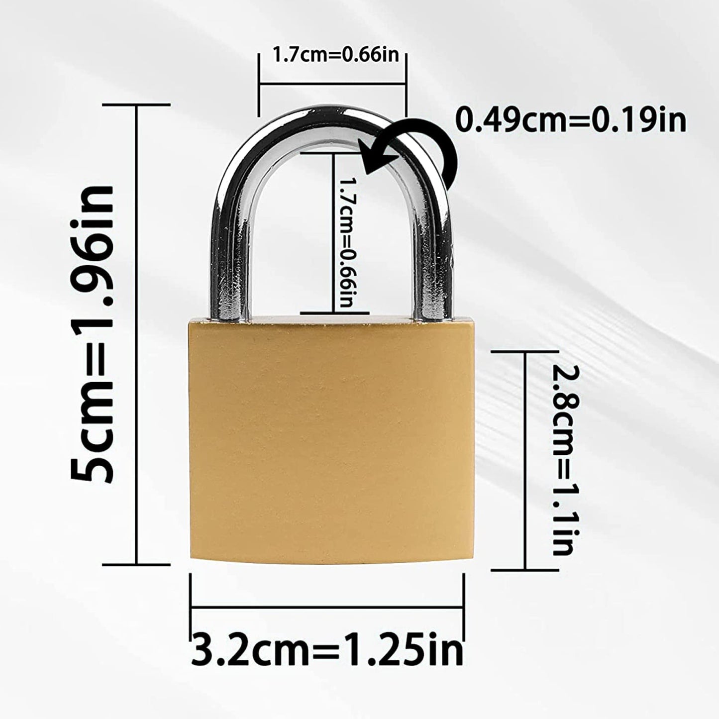 XFJSAK 2 Pcs Small Keyed Padlocks, Locker Lock, Locks with Keys 32mm, Gold, Compact, Hardened Alloy, Securing Luggage, Gym Lockers