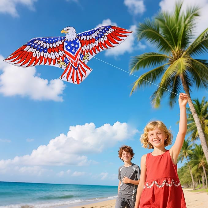 for Kids & Adults Easy to Fly, Large Kites for Adults,Beginner Kite for Kids Ages 4-8, 8-12, Perfect for Beach Trip and Family Activities