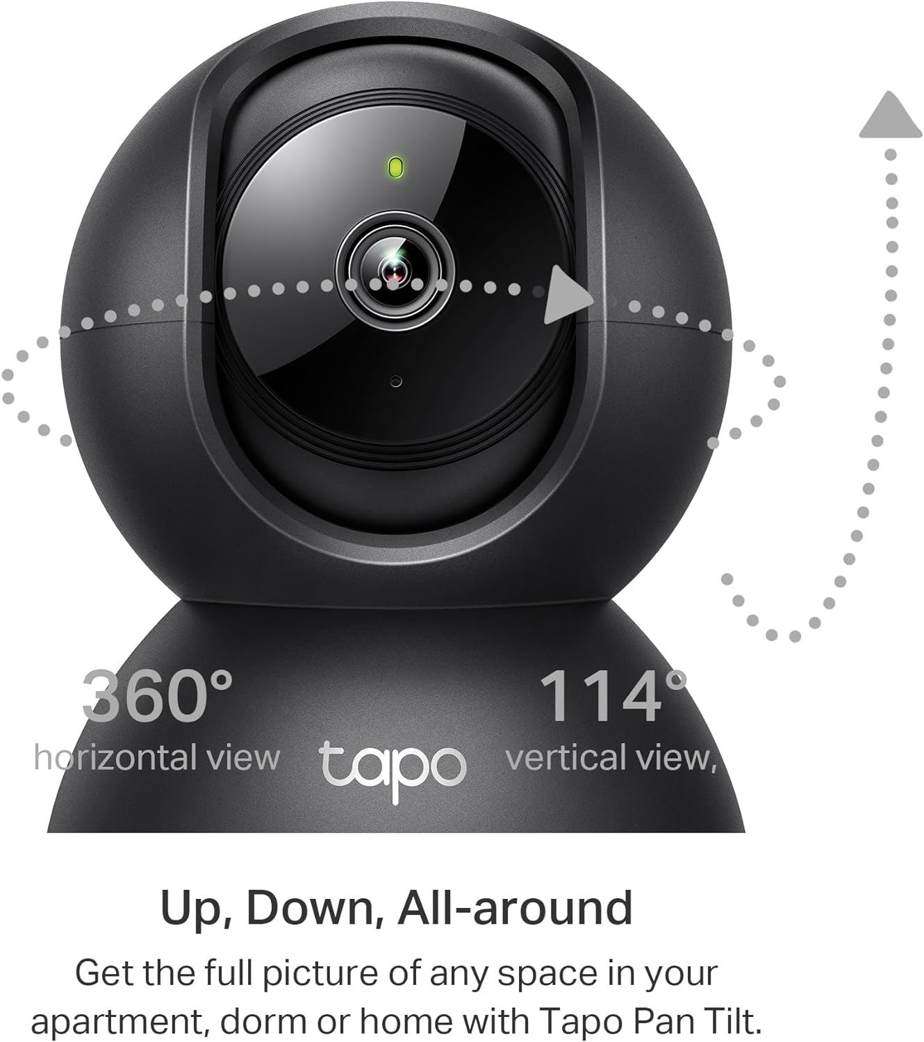 Tapo 2K 2-Way C211 (2-Pack) Indoor Pan/Tilt Wired Security Camera - Works as a Baby Monitor & Pet Camera, Motion