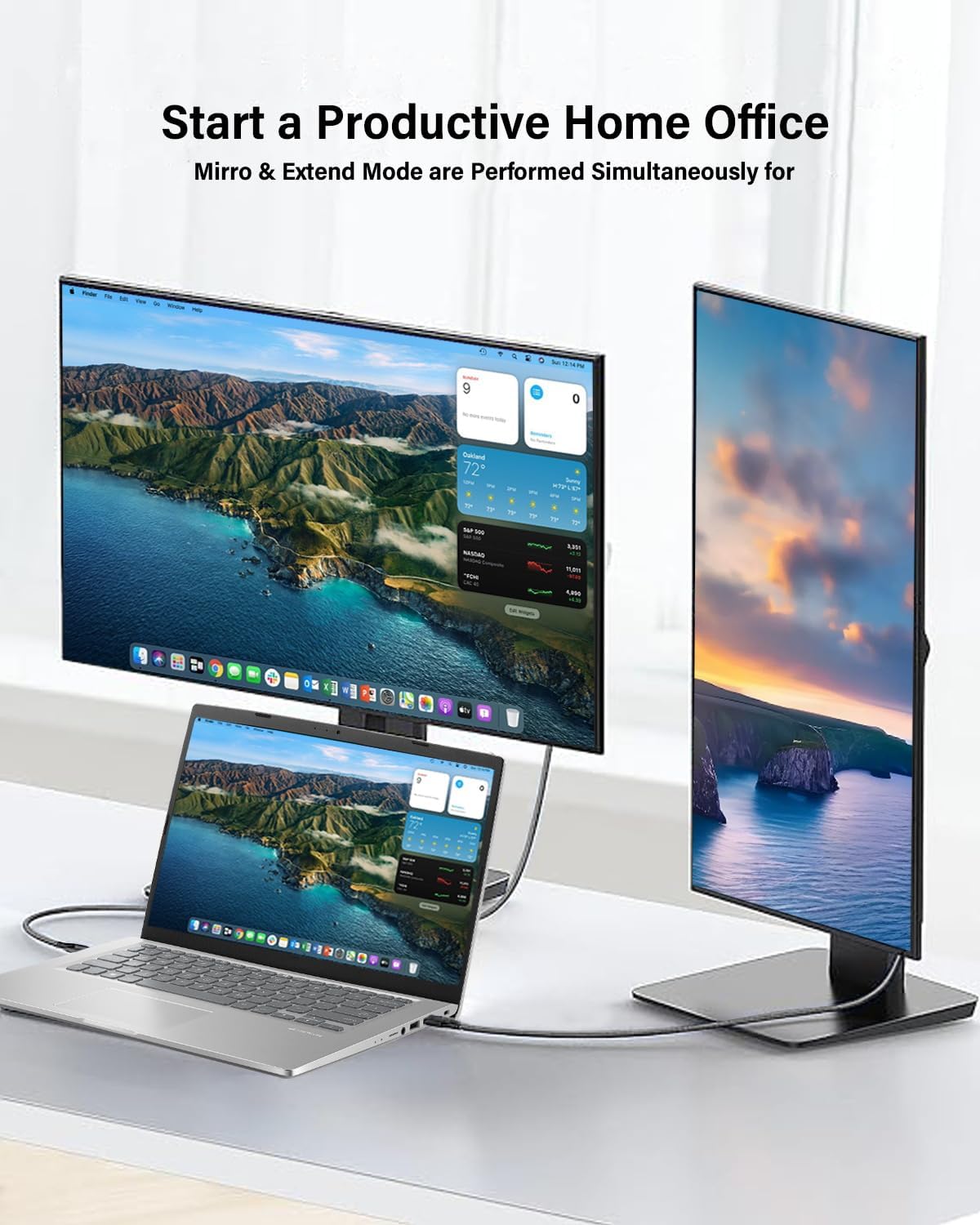 4K 60Hz 3FT [4K@60Hz, 18Gbps] PS5/Xbox/Laptop HDMI to DisplayPort Cable Braided,Uni-Directional Gold-Plated - Connect