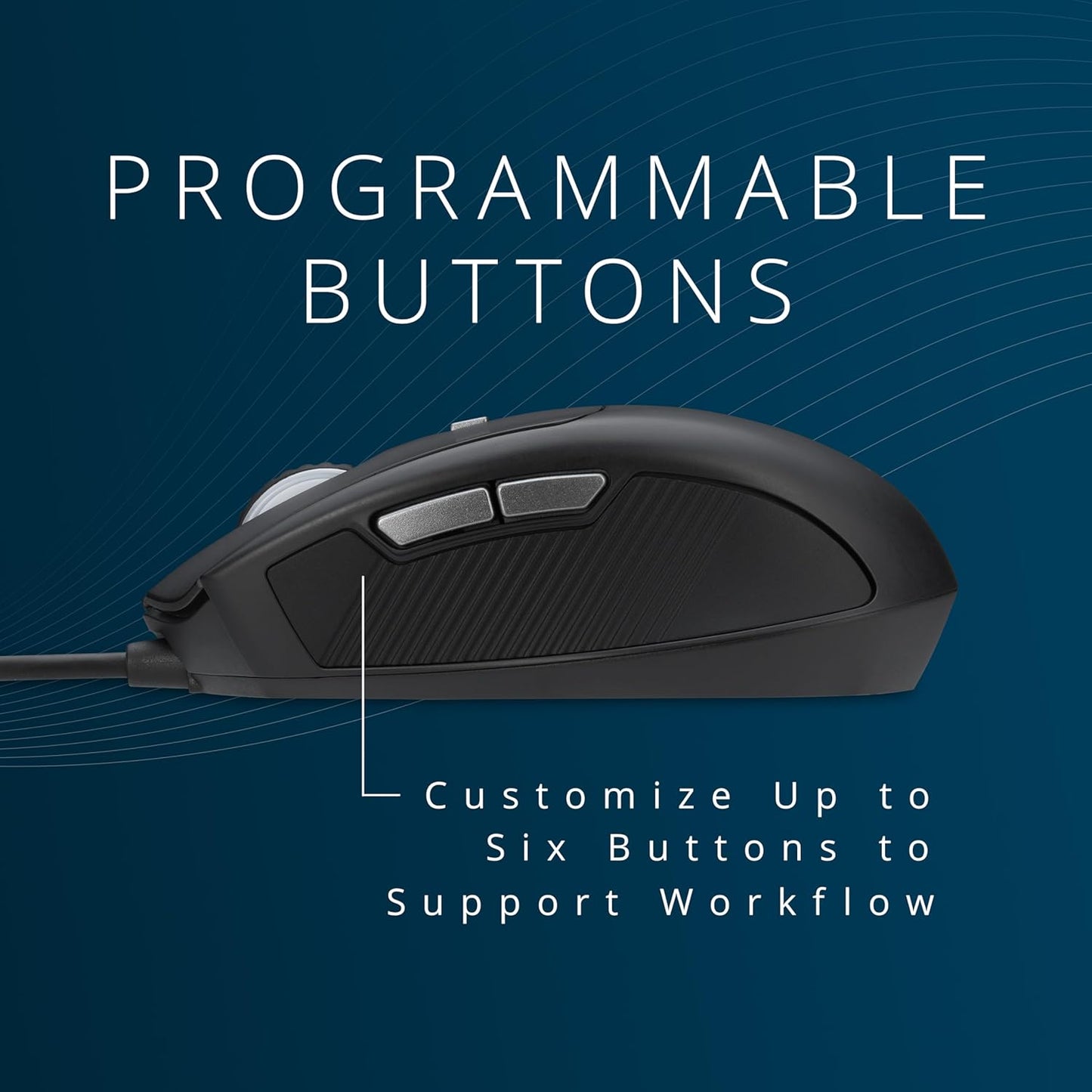 Kensington MY435 Programmable (K72512NA) USB-C Wired Mouse, Pro Fit Ergo EQ Wired Mouse, for Small to Medium-Sized