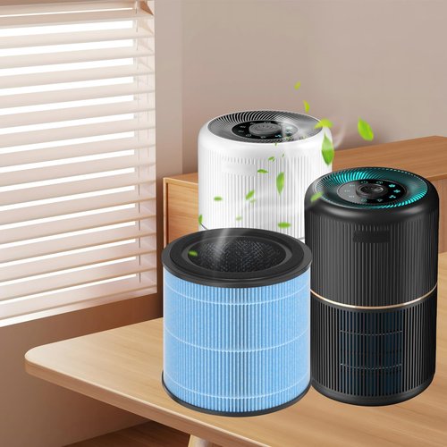 Horserdy AP0601 Replacement Filters Compatible AIRTOK Purifier, 4-in-1 HEPA Filters, AP0601-RF 4 Pack (with Extra 10-Pieces Aroma Pad)