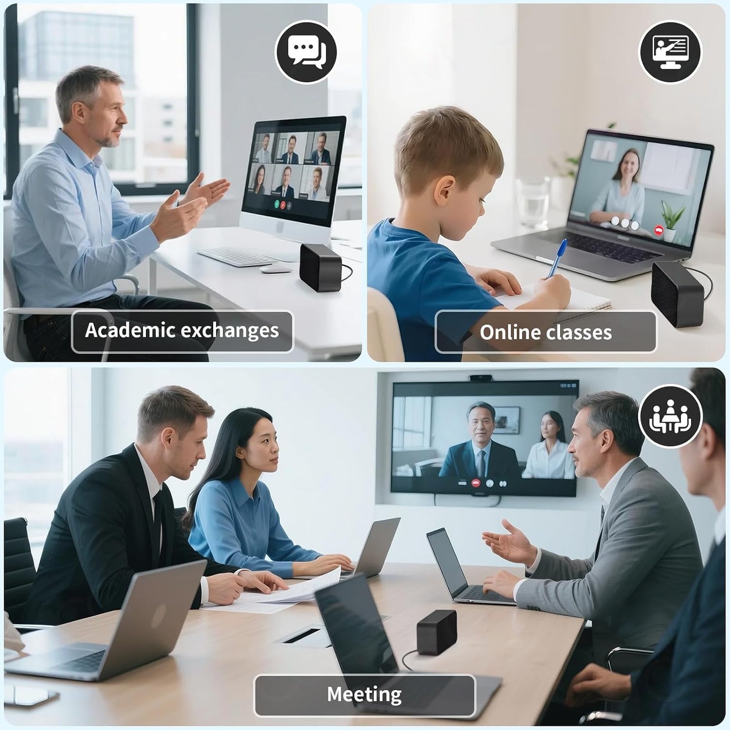 DEPUDA USB Computer Speakers for Desktop PC, Laptop Speaker, Portable Mini Stereo Speakers, Plug and Play, Clear Sound
