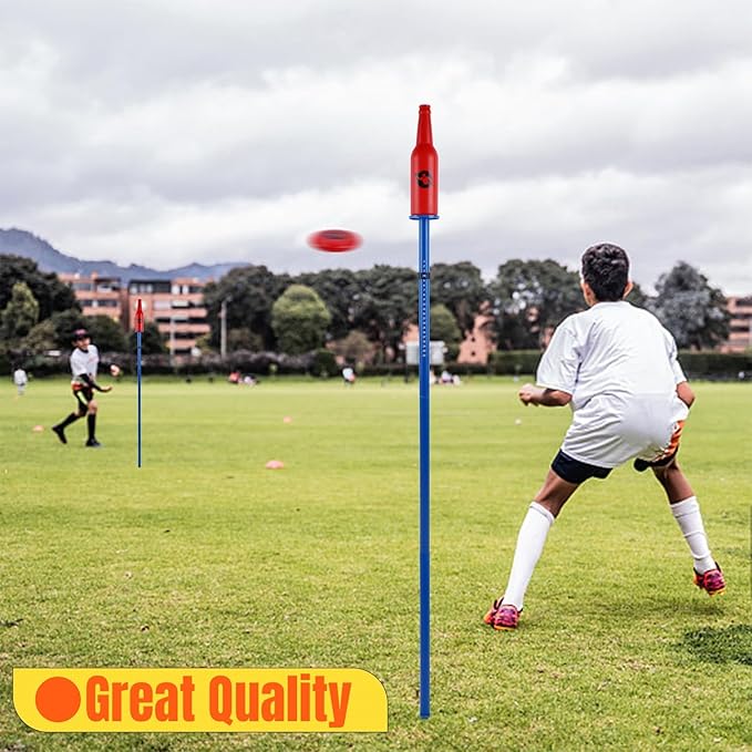 Juegoal Outdoor Flying Disc Game Set, Yard Games Bottle Drop Frisbee Set, Outside Fun Disc Toss Game for Beach Lawn Backyard Park Camping