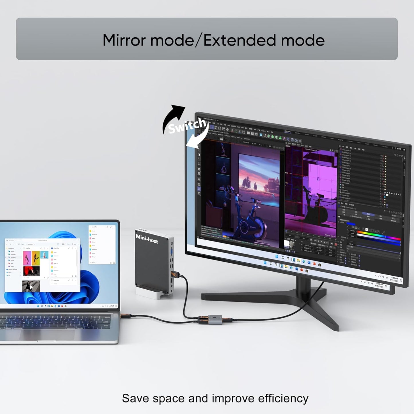 4K 0.5FT 2-Pack, 6 Inch 18Gbps 2.0 4K@60Hz 2K@144Hz, HDR10, Dolby, 2.2 HDMI Cable High Speed HDMI Cord, Support / ARC
