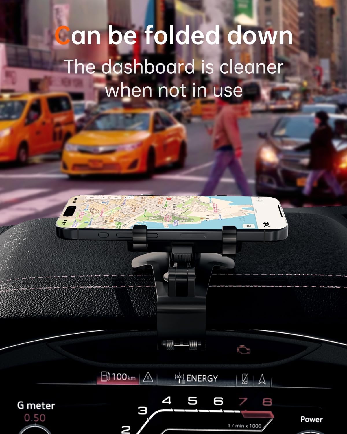Bawyot 360 4-7 inch Car Phone Holder Mount Dashboard Mirror Upgrade Degree Rotation Rear View and Sun Visor