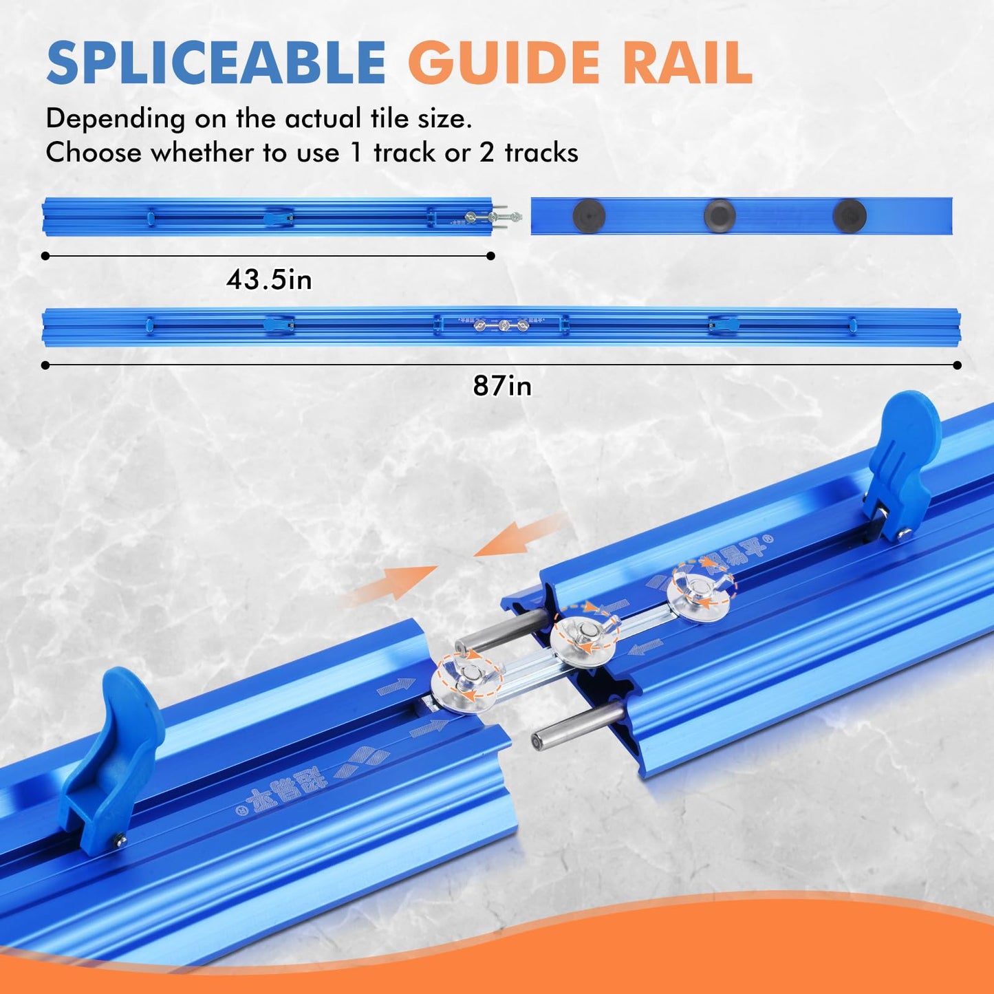 YJINGRUI Manual Tile Cutter, for Large Ceramic Porcelain Tiles Up to 87", Precise Ceramic Tile Cutting Tool, Professional Porcelain Cutter Machine