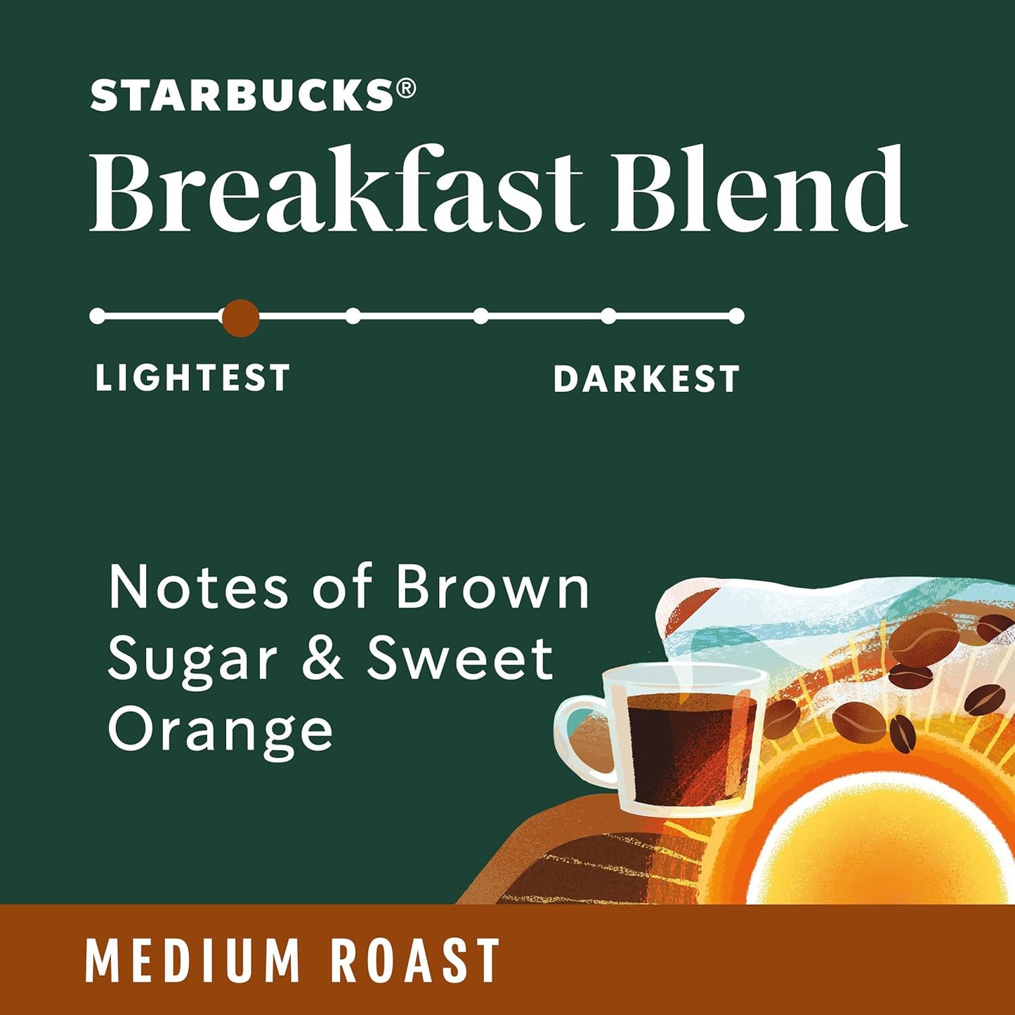 Starbucks Ground Coffee - Medium Roast Breakfast Blend for Hot or Iced Coffee | 28 oz
