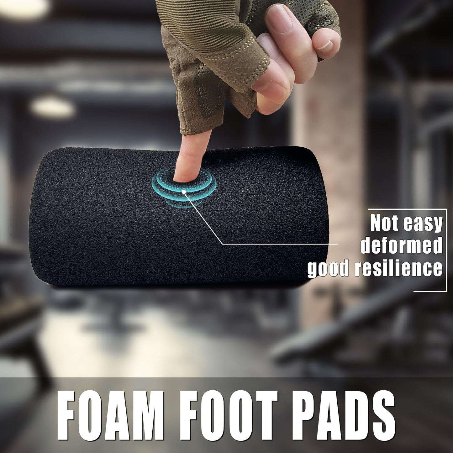 High Density Foam Roller, Replacement Foam Foot Pads for Home Gym Exercise Machines Equipments, Weight Bench Leg Extension Curl Attachment