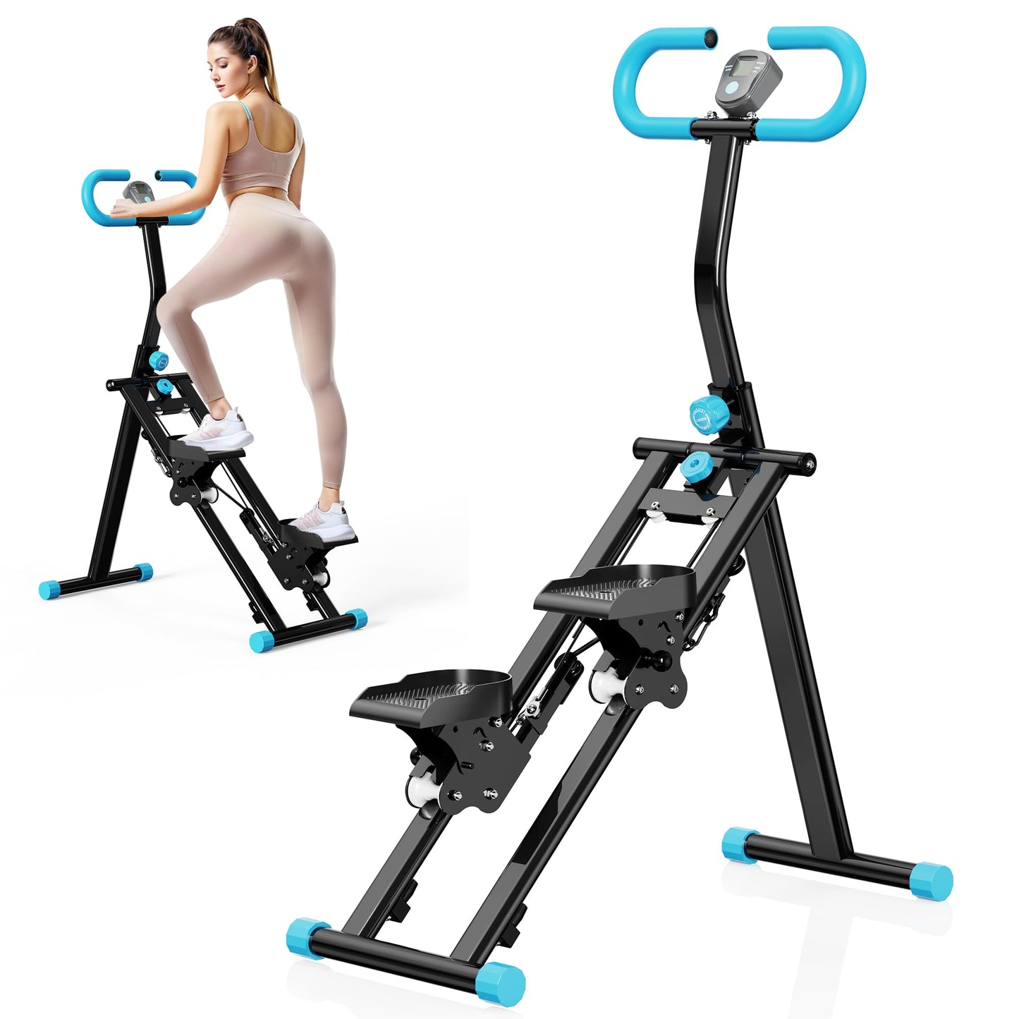 Stair Stepper for Home, Vertical Climber Workout Machine with Handlebar for Full Body Exercise Stair Climber Machine with Stable Frame & 3 Adjustable Height
