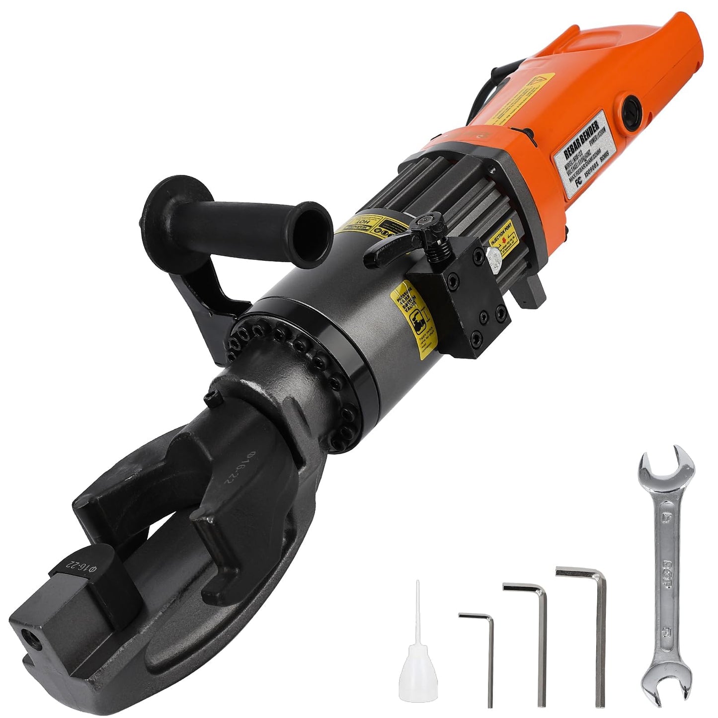 GarveeTech 1200W Electric Hydraulic Rebar Bender Tool,110V, Bending up to 7/8 in #7 22 mm Rebar, Bending Angle0-130°, Hand Held Bender Machine for Rod Steel Bar (1200W NRB-22)