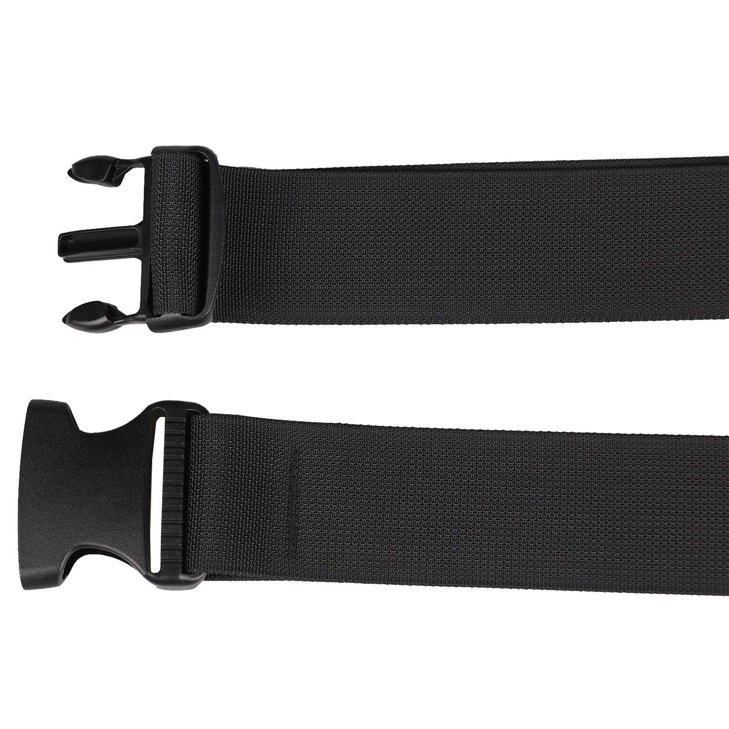 MAGARROW 1.5-Inch Luggage Straps Buckle Packing Strap Adjustable Belts Suitcase Secure Accessory for Travel (Black, 1.5'' x 78")