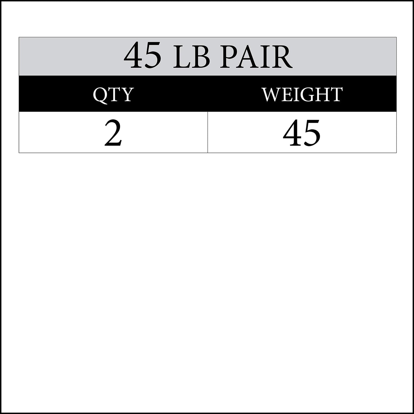 XMARK TEXAS STAR Olympic Weights, 45 lb Pair of Rubber Coated Olympic Weight Plates, Olympic Barbell Weights, Plates for Weight Lifting, Weight Set for Home Gym