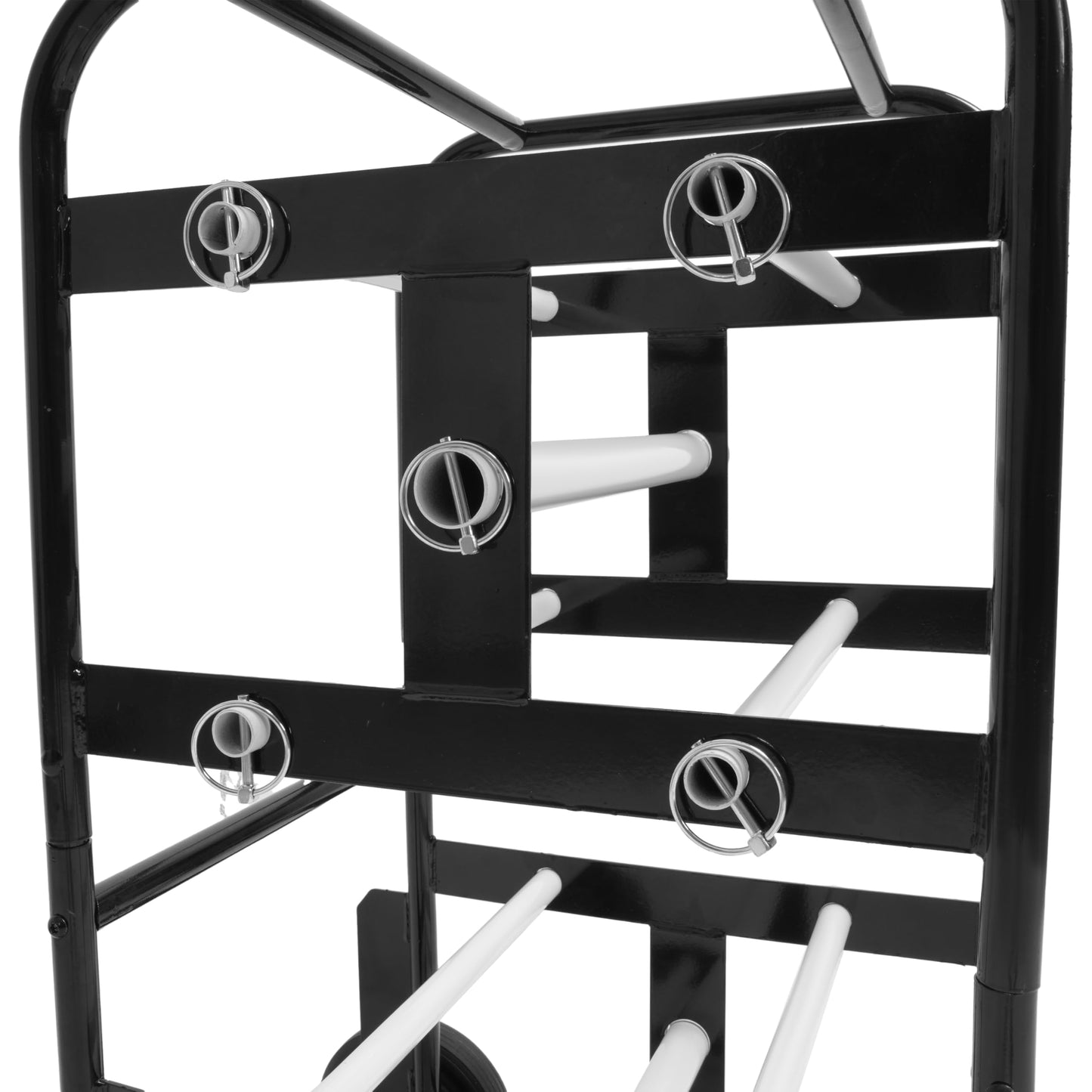 Gelacie Wire Spool Holder Cart, Portable Wire Rack Dispenser with Wheel, 10 Rods, 15X17X31" Display & Storage for Electrical Industrial & Retail Use