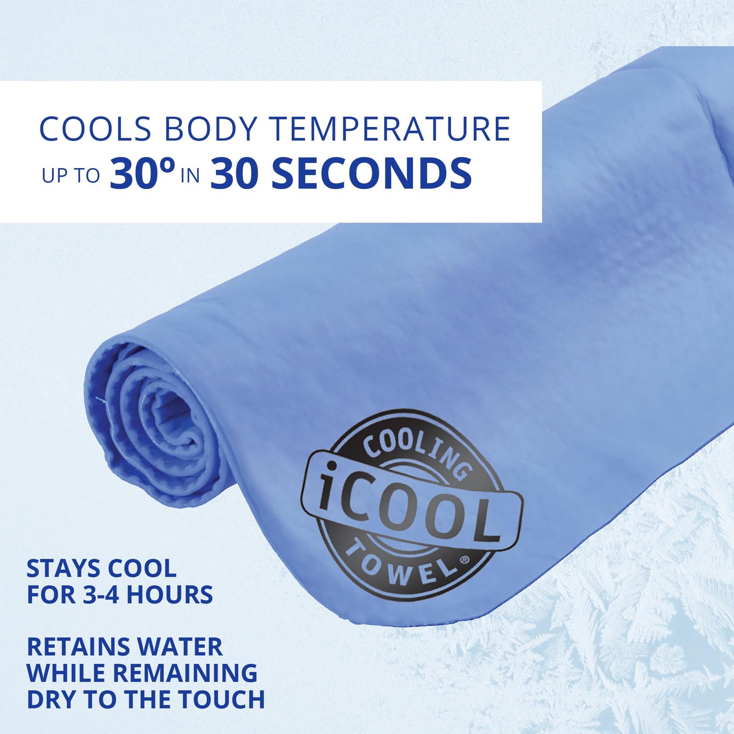 FROGG TOGGS iCOOL Cooling Towel 2 Pack, Sky Blue 2 Pack