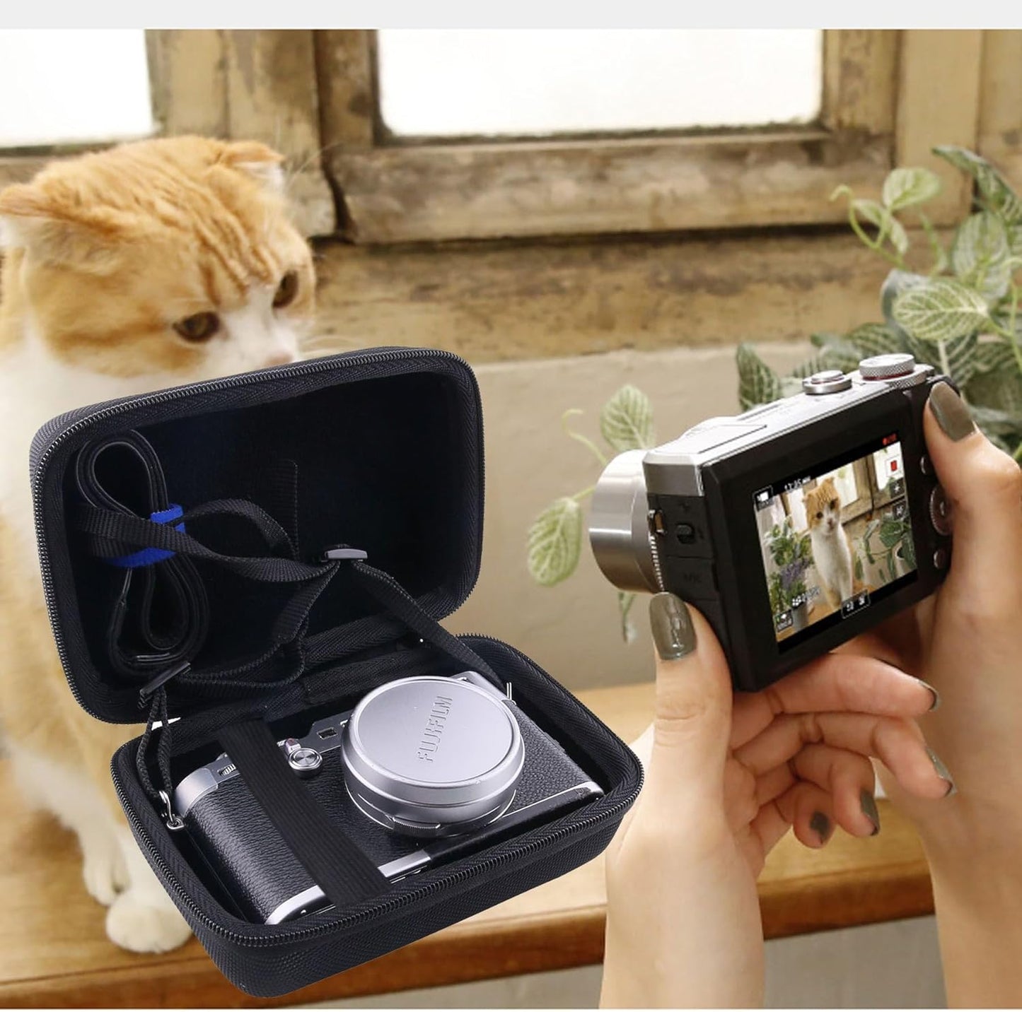 X-E5 XF23mmF2.8 WERJIA Hard EVA Travel Case for Fujifilm Mirrorless Digital Camera (Fits Lenses) (black)