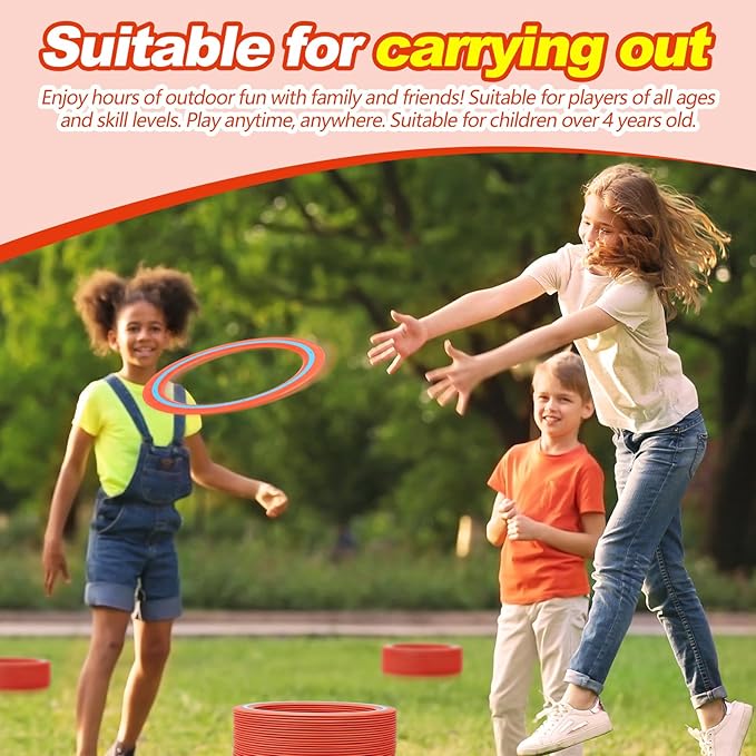 Jenaai 20 Pcs Flying Disc for Kids 10 Inch Flying Ring Adults Pool Disc for Family Outdoor Beach Lawn Backyard Garden Sport Playing Toss Game Gift