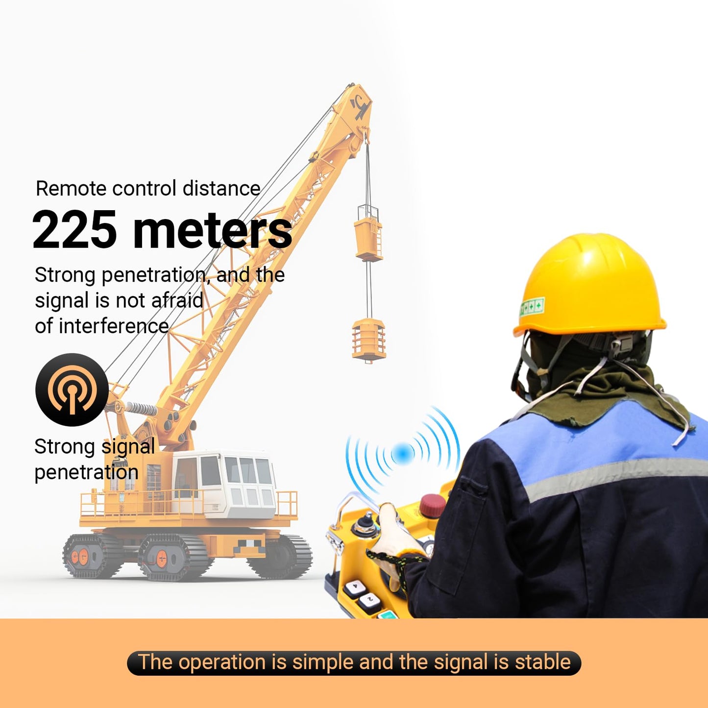 SIFAYUDG JZJX-60 Industrial Joystick Remote Control 12V-440V 2 Joysticks Radio Remote Control Industrial Wireless Lifting Tower Crane Controller