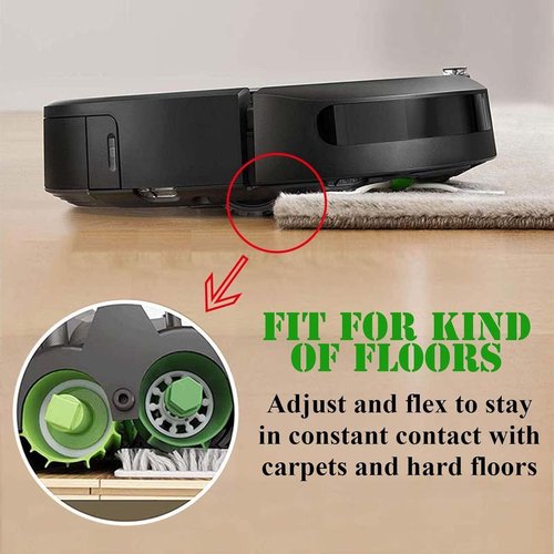 JoyBros Replacement Roller Brushes/Debris Extractor Compatible for iRobot Roomba 705 405 E5 E6 i1 i1+ i7 i7+ i7 i6 i6+ i3 i3+ i4 i4+ i8 i8 j7 j8 j9 10 max Plus 4 Sets