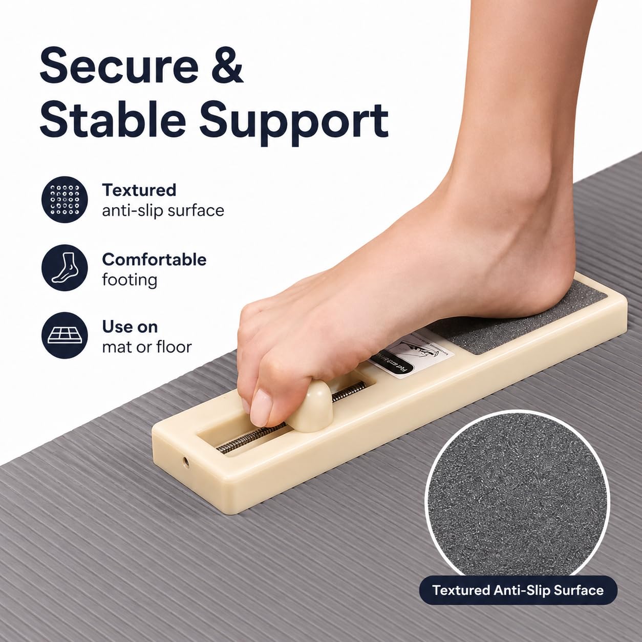 Foot Arch Trainer for Flat Feet, ABS Foot Strengthener for Dance Training, Foot Arch Exerciser for Plantar Fasciitis Relief, Portable Foot Workout Tool