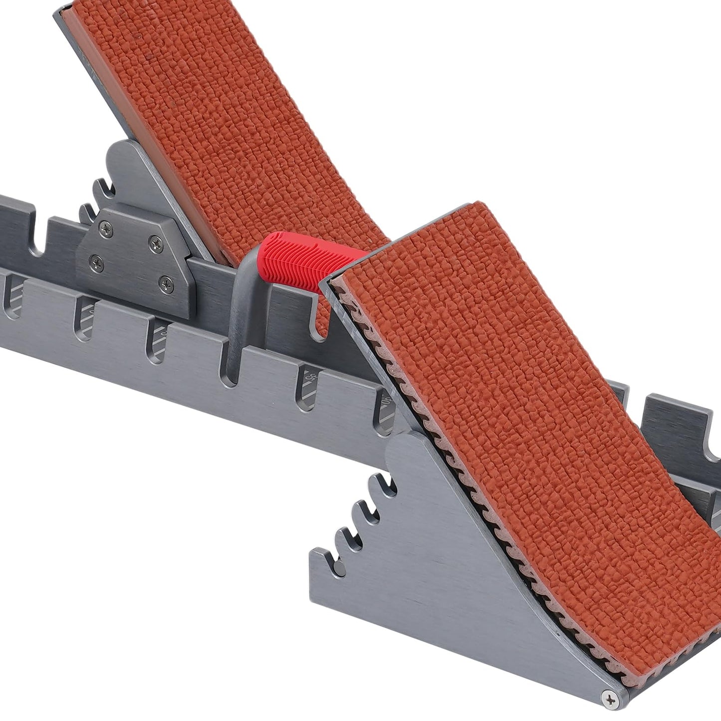 AGULIUM 35'' Starting Blocks Track and Field -Designed for International Competition, 4 Angles Adjustable, Aluminum Alloy Running Track Blocks, Starting Block for Plastic Runway, Cinder Track