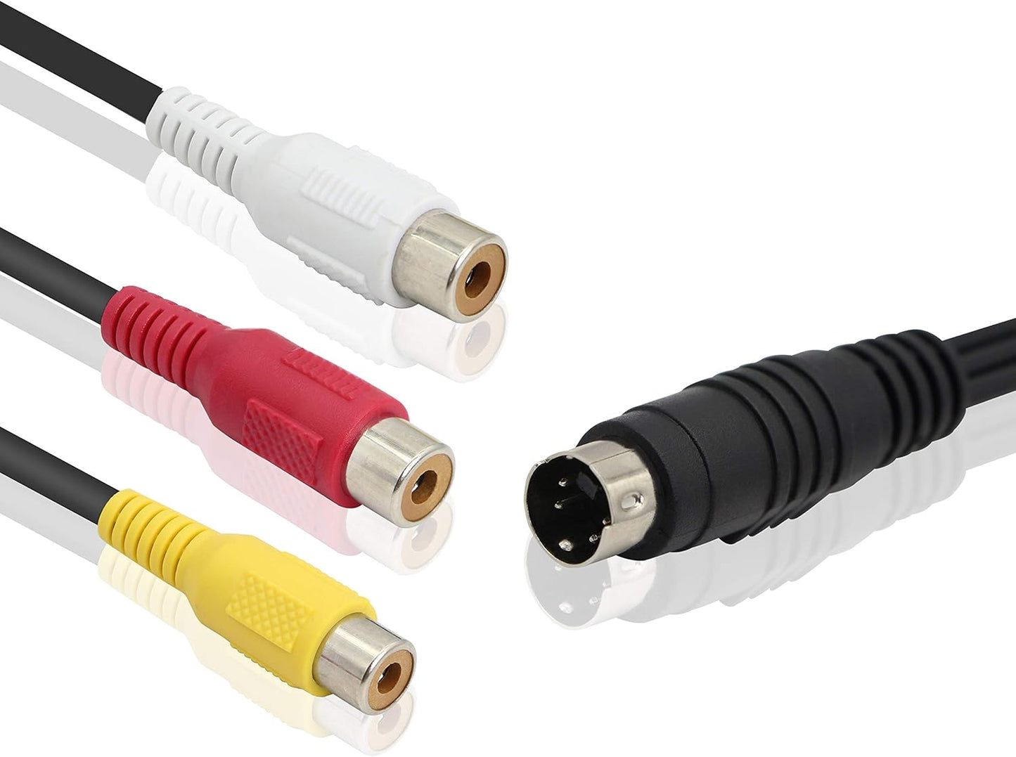 4 3 (27cm) Pin S-Video to RCA AV Female Cable for TV PC Computer Video AV Projector for Video TV Laptop Adapter Cable