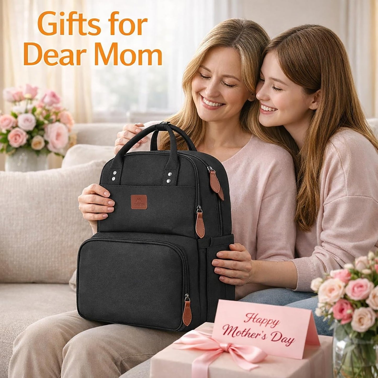 Backpack Backpacks 15.6 Inch Backpack MATEIN Work for Women, Insulated Cooler with Lunch Box, Laptop with Lunch