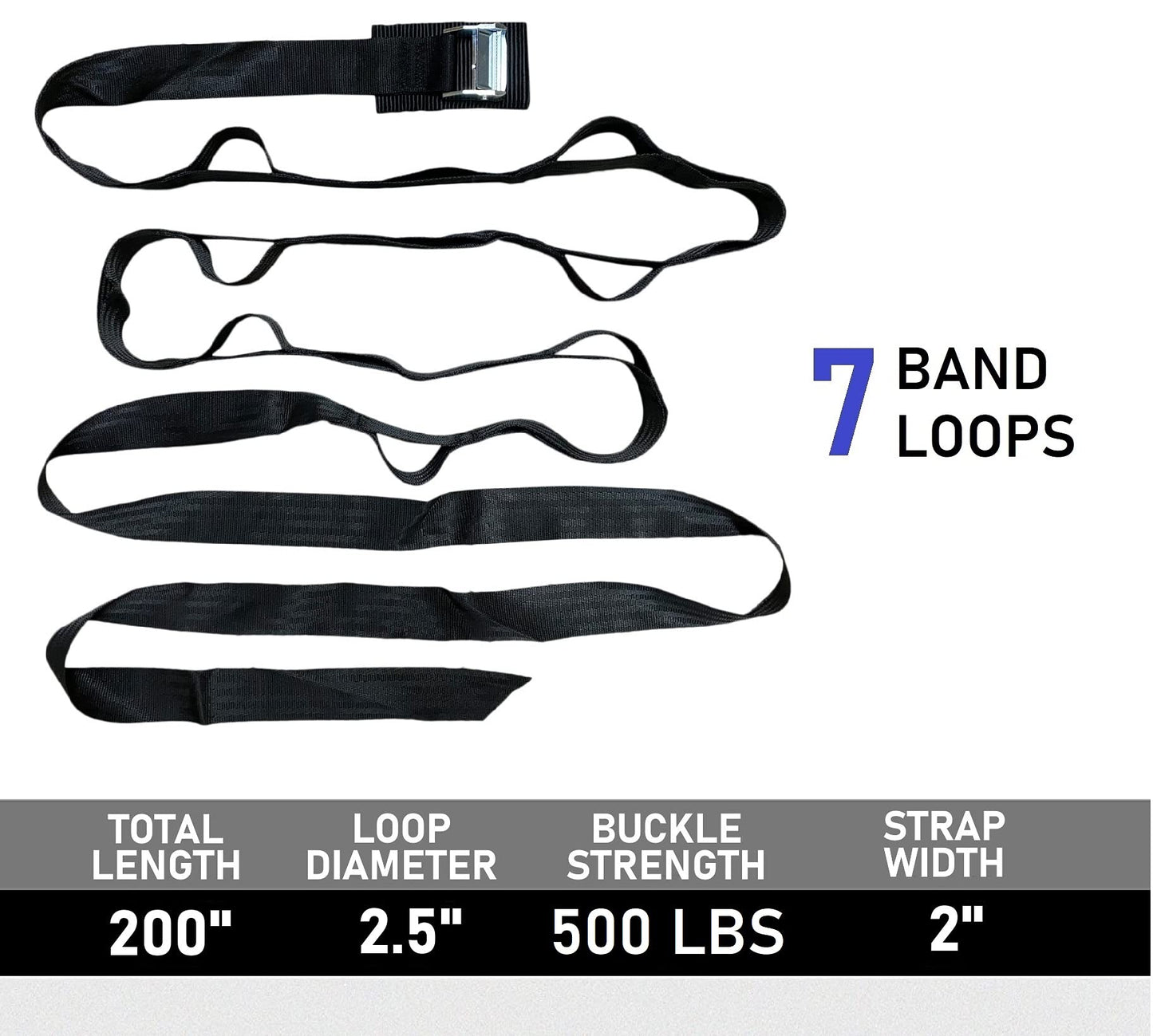 Lumia Wellness Anchor Strap for Resistance Band Exercises, Heavy Duty Door Gym Band,Full Body Multi-Point Home Gym, Portable Workout Equipment, Easy to Instal, No Hardware Necessary