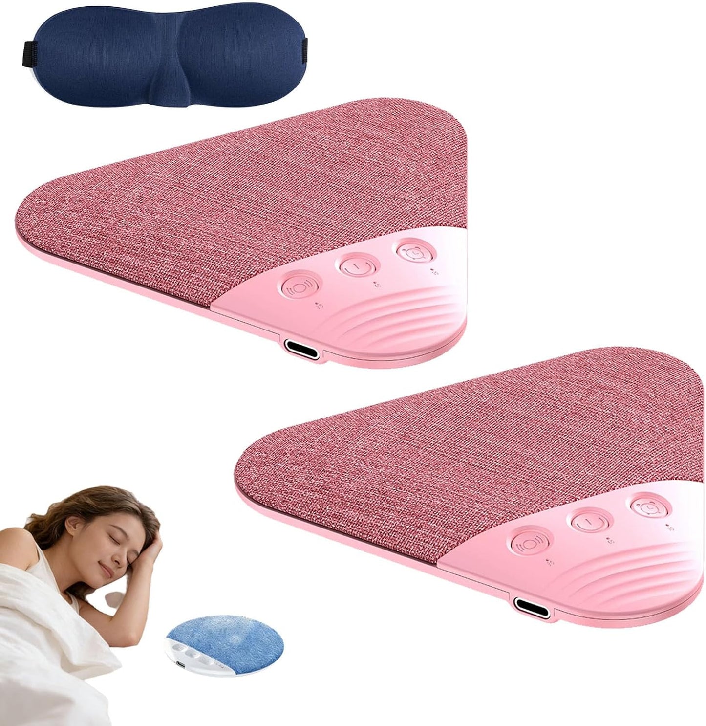 serfpardis 2026 (2Pcs New Pillow Speakers for Sleeping, Under Pillow Speaker for Sleeping Bluetooth with White Noise