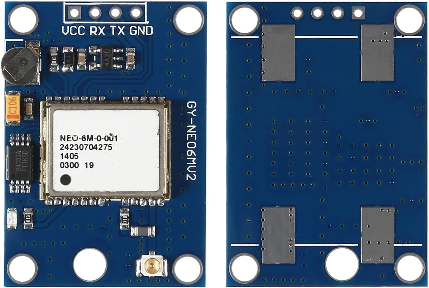 DWEII 3 Set GY-NEO6MV2 NEO-6M NEO6MV2 APM2.5 STM32, ESP32 (3PCS GPS Module with Flight Control EEPROM MWC Large Antenna