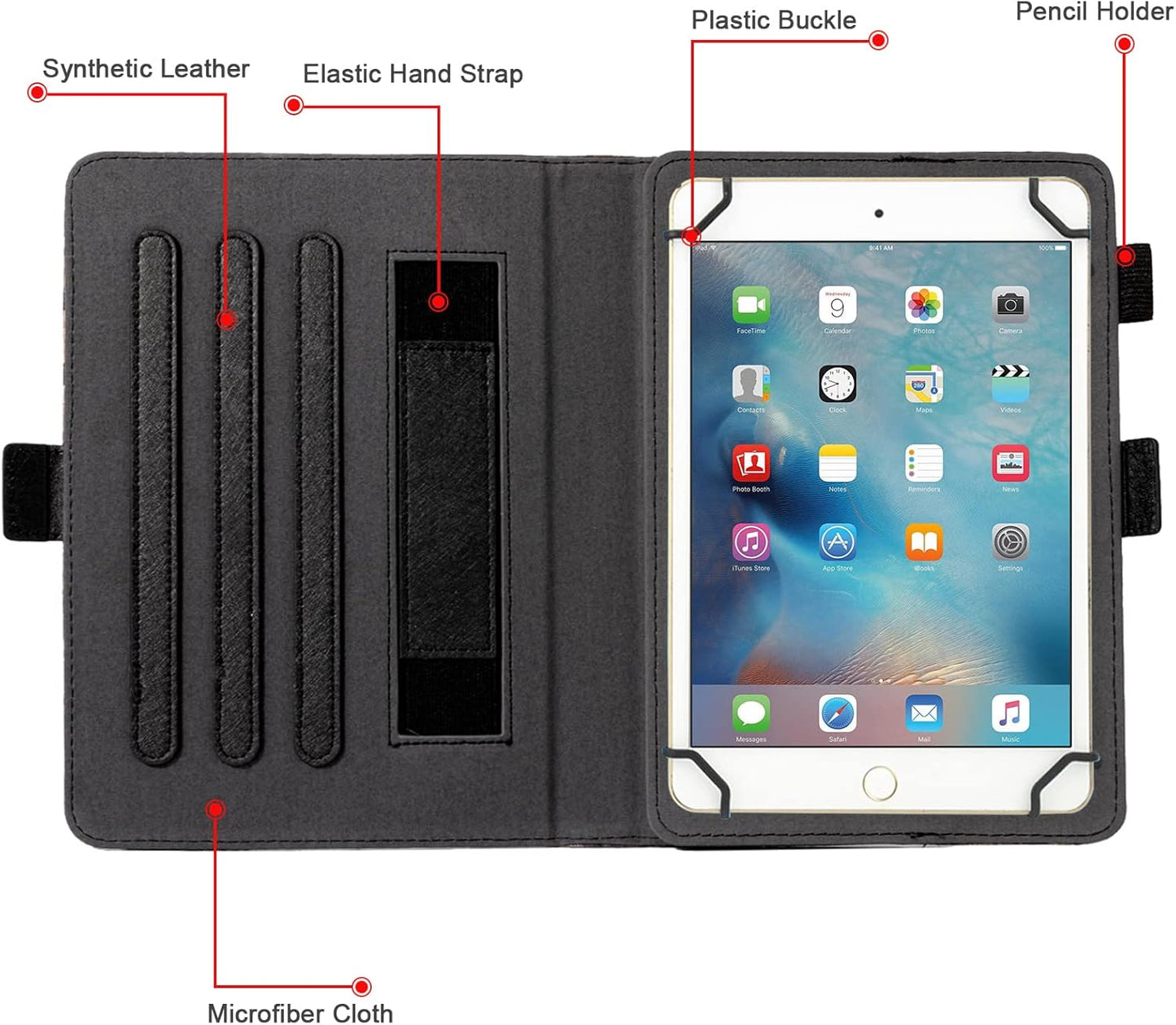 Dteck (9.6" 10.5") 10 10+ Inch/Samsung 9.6 9.7 10.1 10.4 10.5in 10 10.3 Inch/Fire 10 Universal Case to - Fold Stand