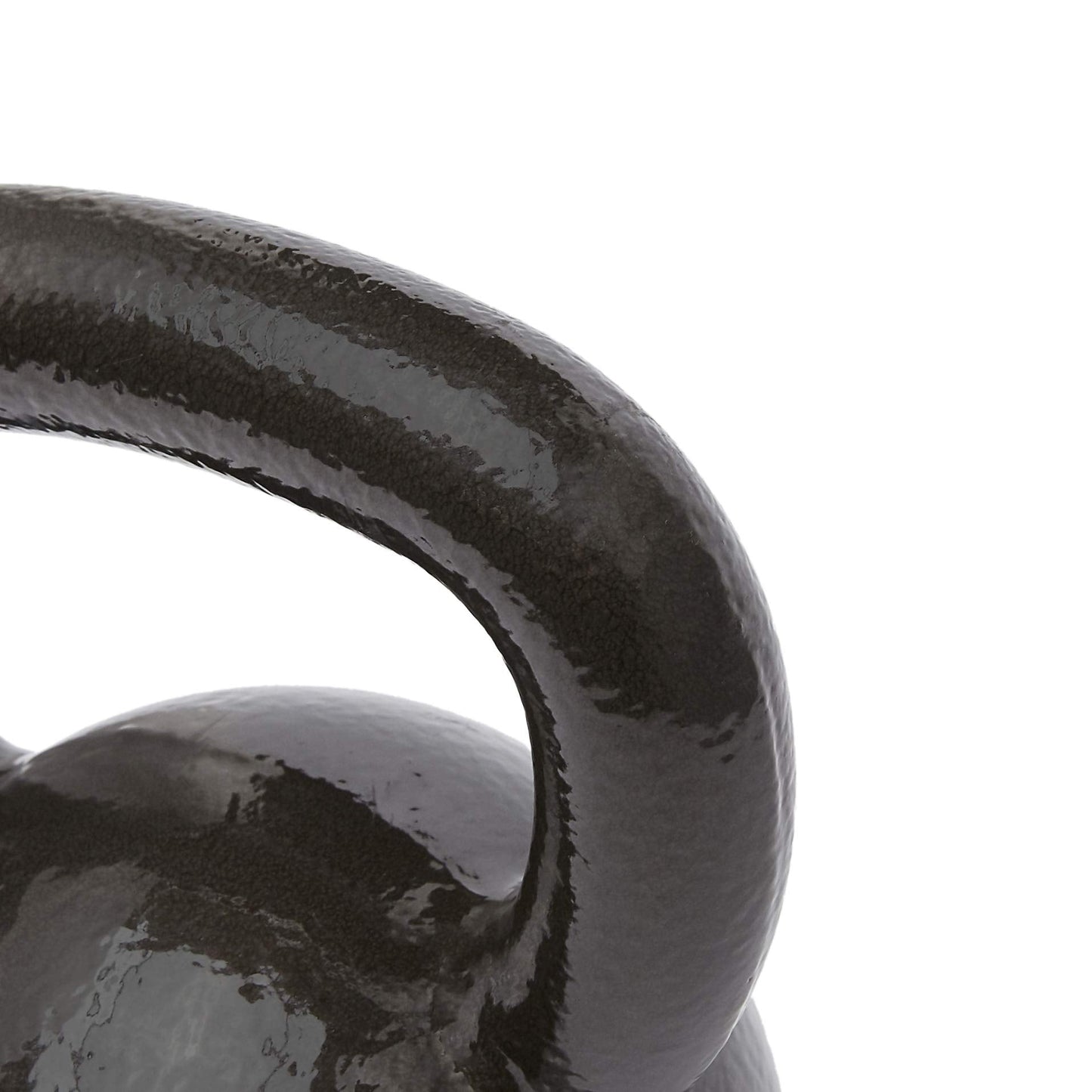 Amazon Basics Cast Iron Kettlebell for Strength Training, Wide Handle, 40 Pounds, Black
