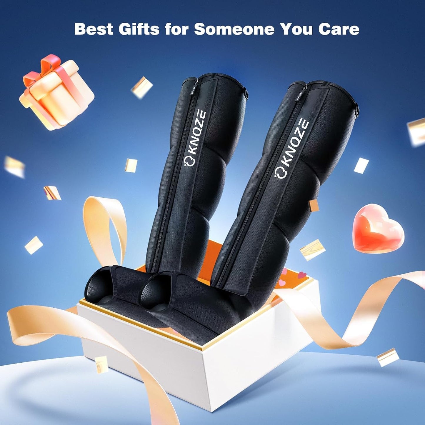 KNQZE Air Compression Recovery System, Foot and Full Leg Recovery Boots with Dynamic Pressure for Fast Therapy, Professional Device for Circulation and Pain Relief